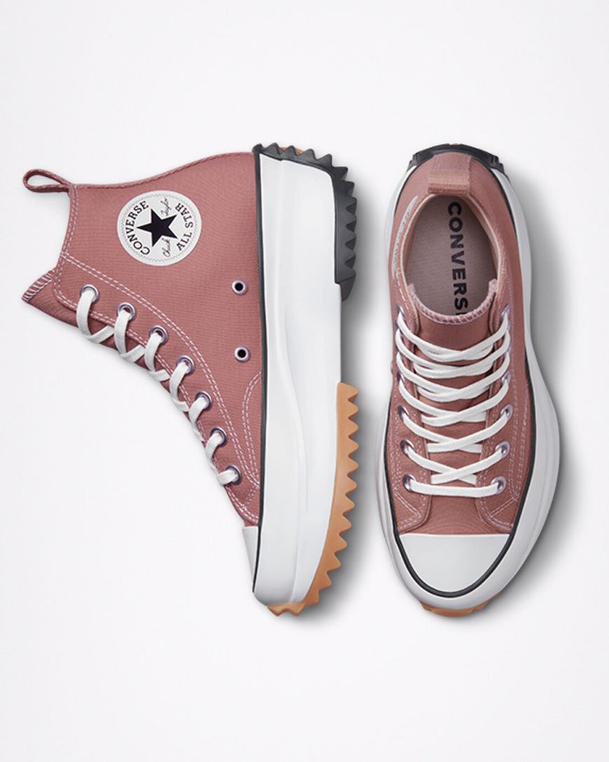 Women's Converse Run Star Hike Seasonal Color High Top Platform Shoes Pink / Black / White | AU 8495EJ